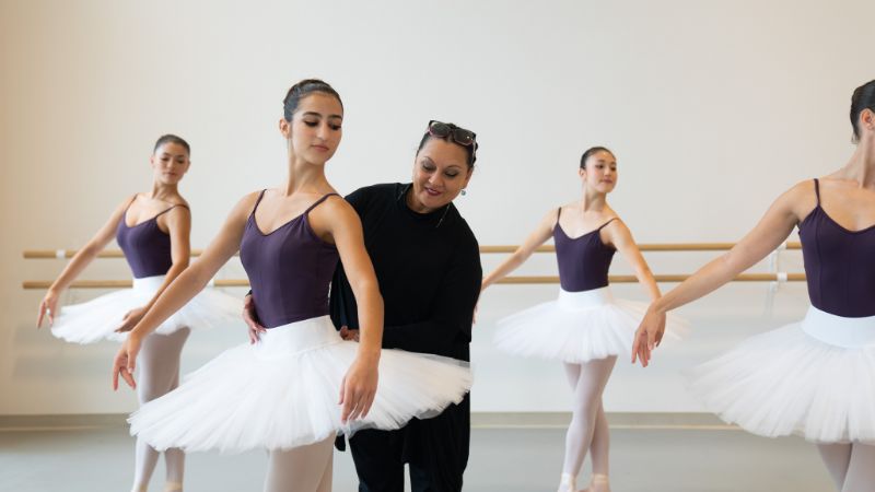 Ballet Instructor Guiding Student Form
