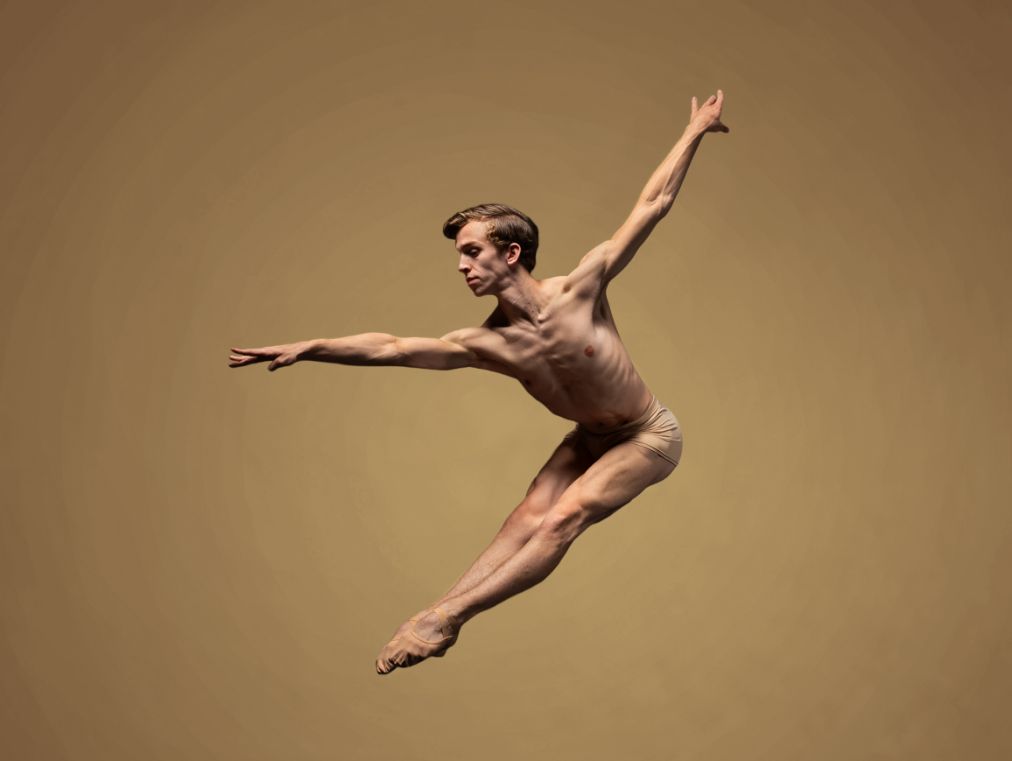 Orlando Ballet Dancer Leaping with Extended Arms